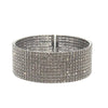 1" Flexible Pave Crystal Cuff-Theia Jewelry-Swag Designer Jewelry