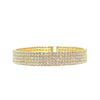 1/2" Flexible Pave Crystal Cuff-Theia Jewelry-Swag Designer Jewelry