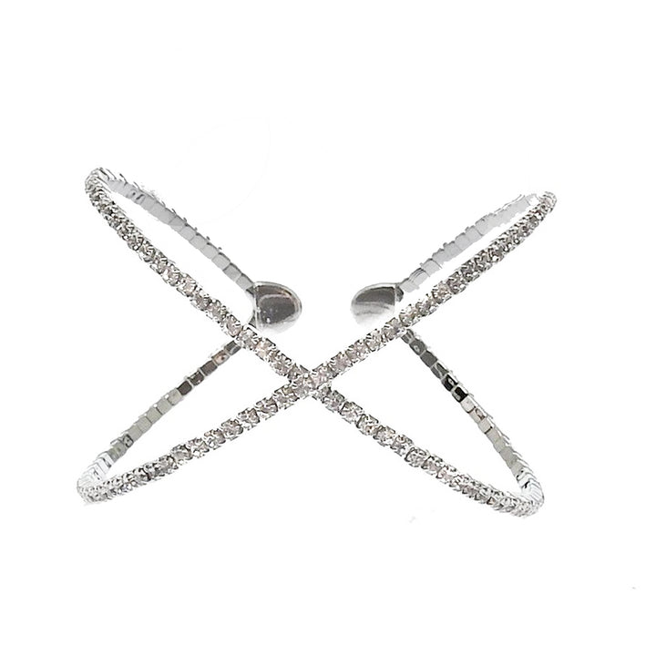 2 Row Crystal Cuff-Theia Jewelry-Swag Designer Jewelry