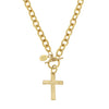 Handcast Gold Classic Cross Toggle