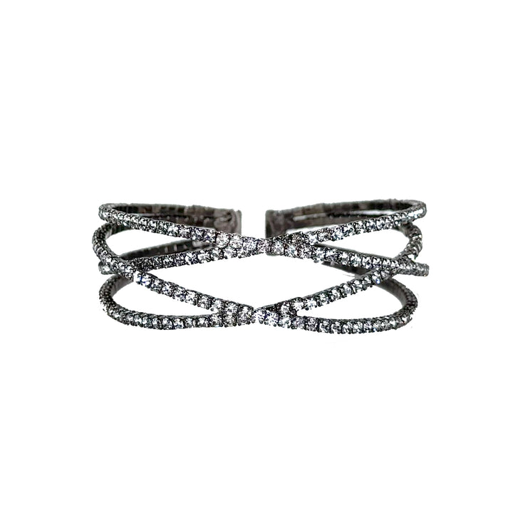 4 Row Crystal Cuff-Theia Jewelry-Swag Designer Jewelry
