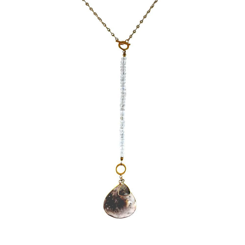 Agate Lariat Necklace-Catherine Page-Swag Designer Jewelry