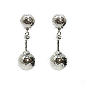 Ball Dangle Clip Earrings-Jose Maria Barrera-Swag Designer Jewelry