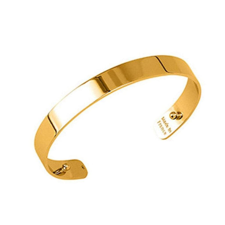 14mm gold Bandeau cuff bracelet, made in France.