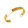 14mm gold Bandeau cuff bracelet, made in France.