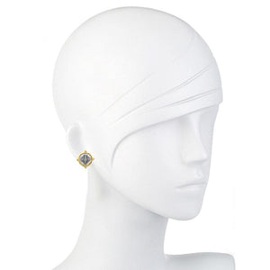 Bee Intaglio Stud Earrings-Susan Shaw-Swag Designer Jewelry