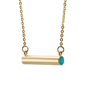 Birthstone Necklace Gold-Women Warriors-Swag Designer Jewelry