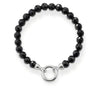Black Beaded Bracelet-Thomas Sabo-Swag Designer Jewelry