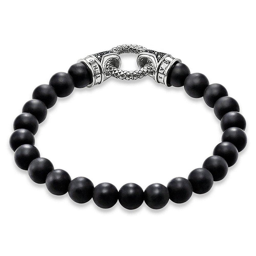 Black Skull Bracelet-Thomas Sabo-Swag Designer Jewelry