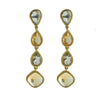 Blue Topaz and Citrine and Amethyst Earrings-Vasant-Swag Designer Jewelry