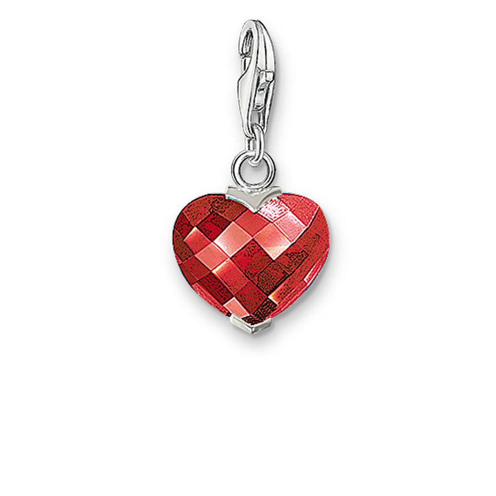 Charm 0020 Faceted Heart-Thomas Sabo-Swag Designer Jewelry