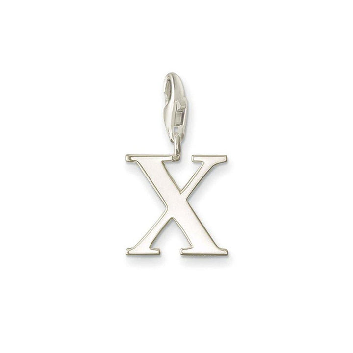Silver Charm 0198 Letter X pendant