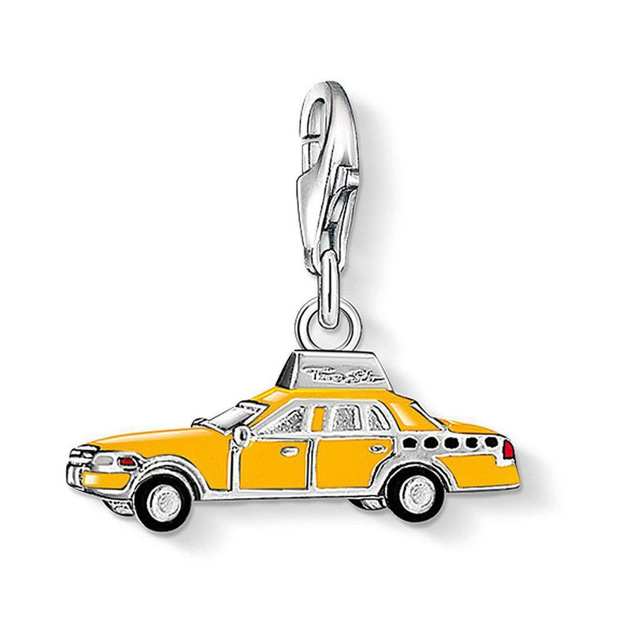 Charm 1067 Yellow Cab: Sterling silver charm featuring a yellow cab design.