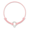 Pink Charm Bracelet with silver charm featuring "Thomas Sabo Charm Club"