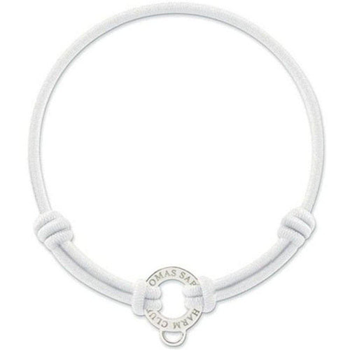 Charm Bracelet Gummi White-Thomas Sabo-Swag Designer Jewelry