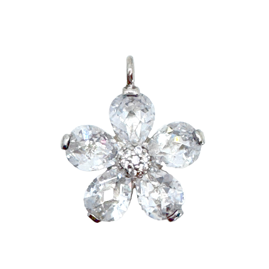 Clear Zirconia Flower Pendant-Thomas Sabo-Swag Designer Jewelry