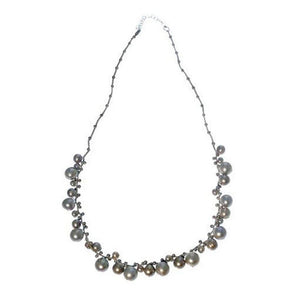 Cluster Pearl Necklace-Danielle Welmond-Swag Designer Jewelry