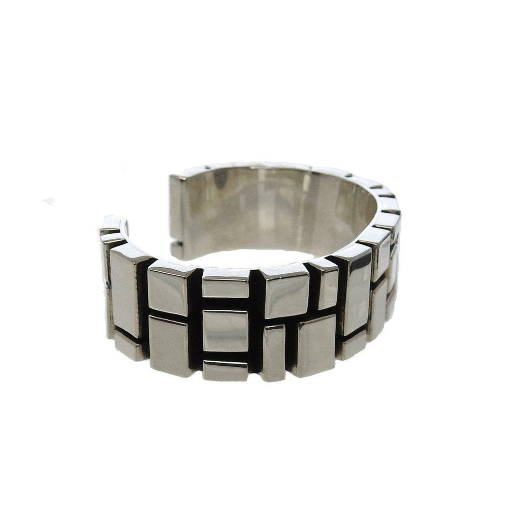 Contemporary Sterling Silver Cuff-Taxco Sterling-Swag Designer Jewelry