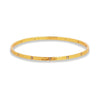 Gold Crescent bangle with sparkling diamonds.