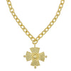 Cross on Link Chain-Susan Shaw-Swag Designer Jewelry