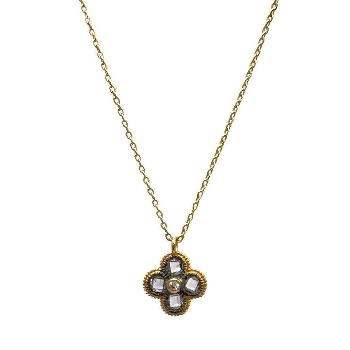 Crystal Flower Pendant-Bijou Amani-Swag Designer Jewelry