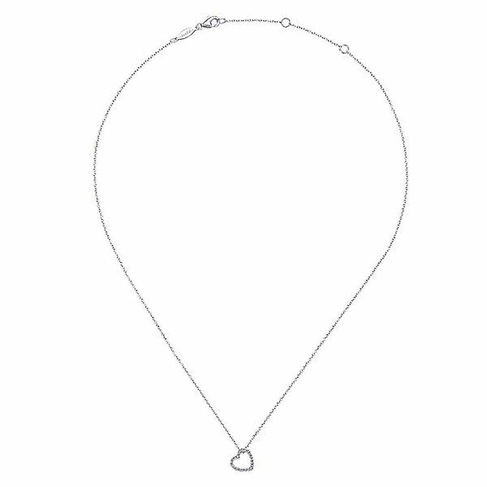 Diamond Heart Necklace-Gabriel & Co-Swag Designer Jewelry