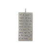 Sterling silver dog tag pendant engraved with "If I could reach up and hold a star..." romantic message.