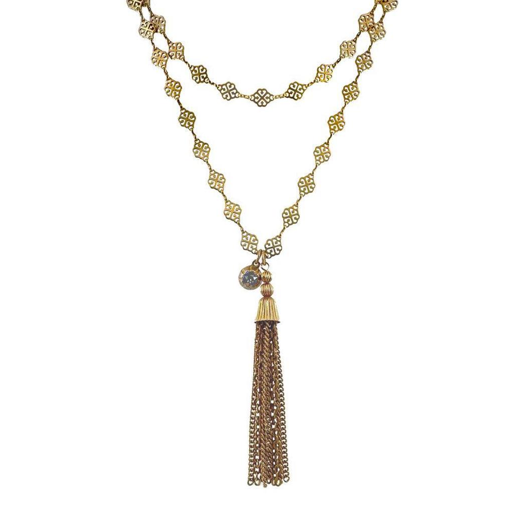 Double Strand Tassel Necklace-La Vie Parisienne-Swag Designer Jewelry