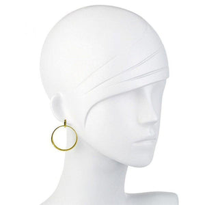 Drop Hoop Earrings in Gold-Vaubel Designs-Swag Designer Jewelry
