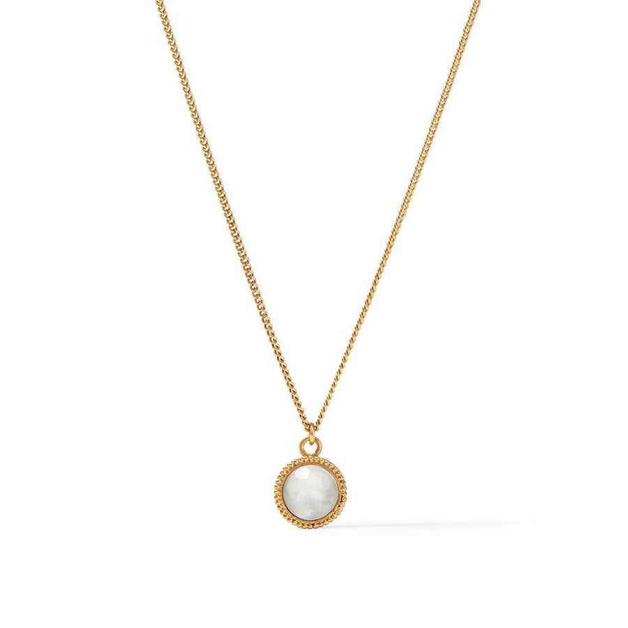 Fleur de Lis Solitaire Necklace, Asst Colors-Julie Vos-Swag Designer Jewelry