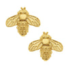 Gold Bee Stud Earrings-Susan Shaw-Swag Designer Jewelry