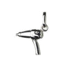 Silver hairdryer charm pendant