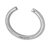 Silver Hashtag Create Your Own bracelet with engraved message.