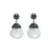 Hematite Crystal Drop Earrings-Theia Jewelry-Swag Designer Jewelry