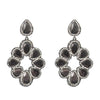 Hematite and Crystal Earrings-Theia Jewelry-Swag Designer Jewelry