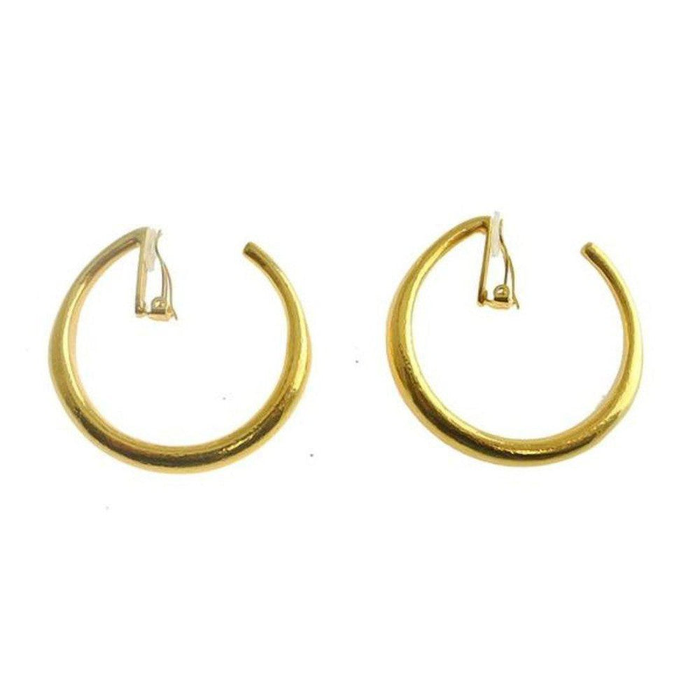 Hoop Earrings with Clip Closure-Vaubel Designs-Swag Designer Jewelry