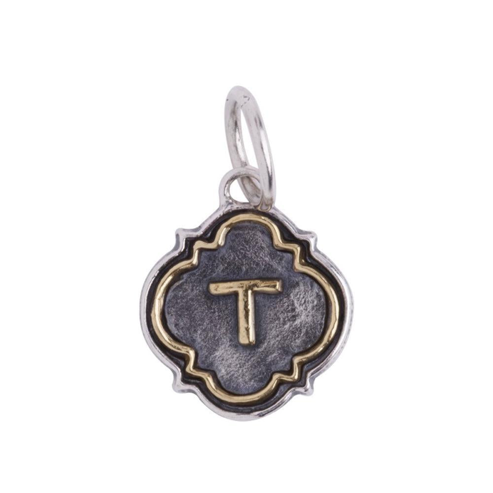 Insignia Letter T Charm-Waxing Poetic-Swag Designer Jewelry