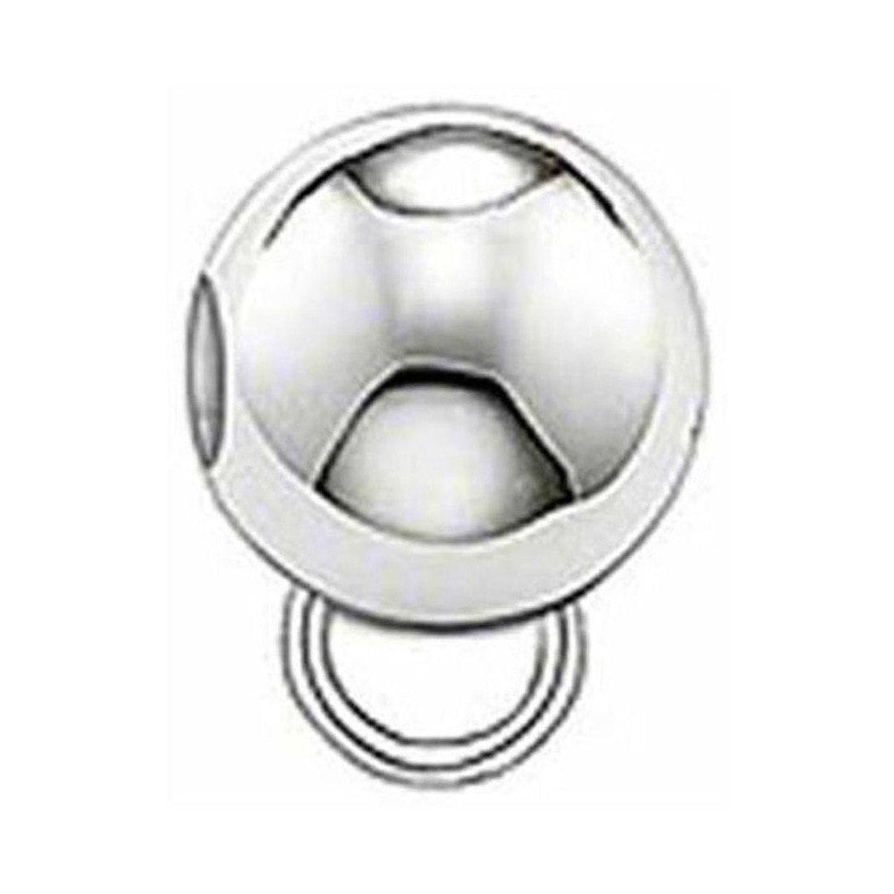 Karma Silver Carrier: Silver charm with unique design, perfect for jewelry making.