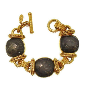 Labradorite Three Stone Bracelet-Vaubel Designs-Swag Designer Jewelry