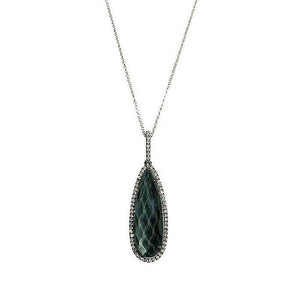 Labradorite and Diamond Necklace-Dove-Swag Designer Jewelry
