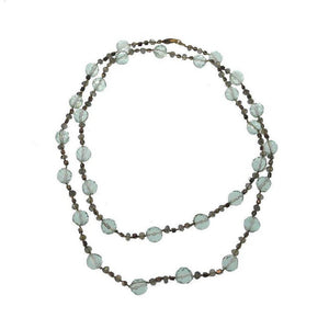 Labrodorite and Green Topaz Necklace-Danielle Welmond-Swag Designer Jewelry