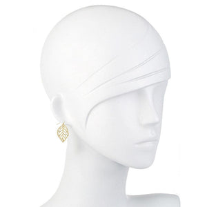 Lacy Leaf Earring in Gold-Susan Shaw-Swag Designer Jewelry