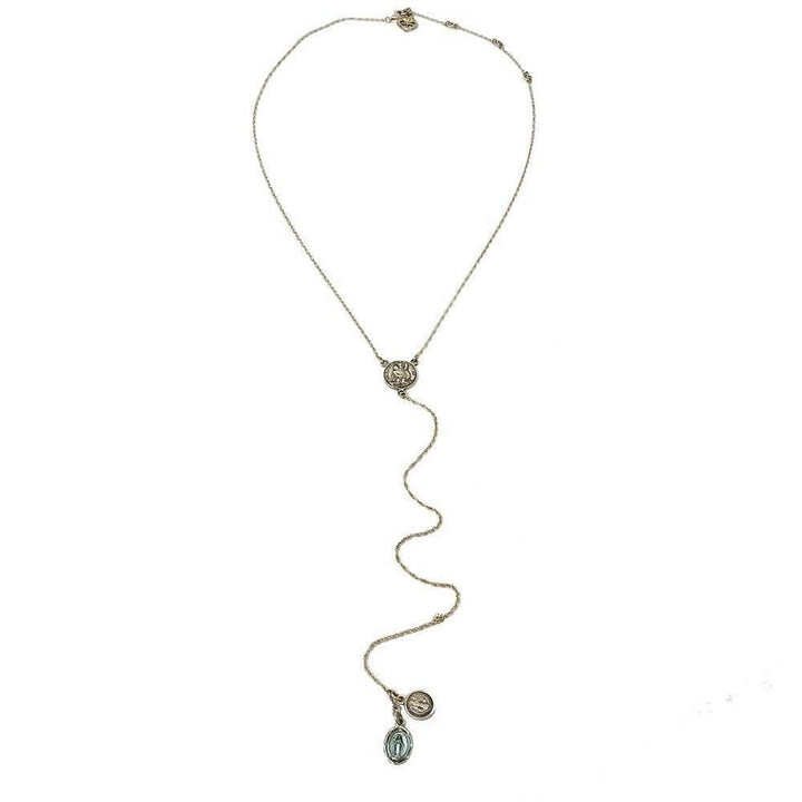Les Celeste St Christopher Bikini Necklace-Virgins Saints and Angels-Swag Designer Jewelry
