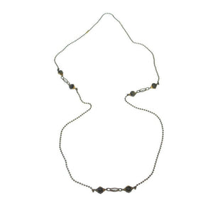 Long Necklace Green Jasper Stone-Lulu Frost-Swag Designer Jewelry