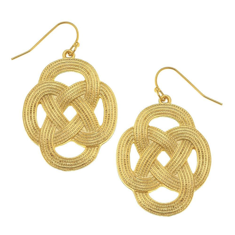 Love Knot Earring in Gold-Susan Shaw-Swag Designer Jewelry