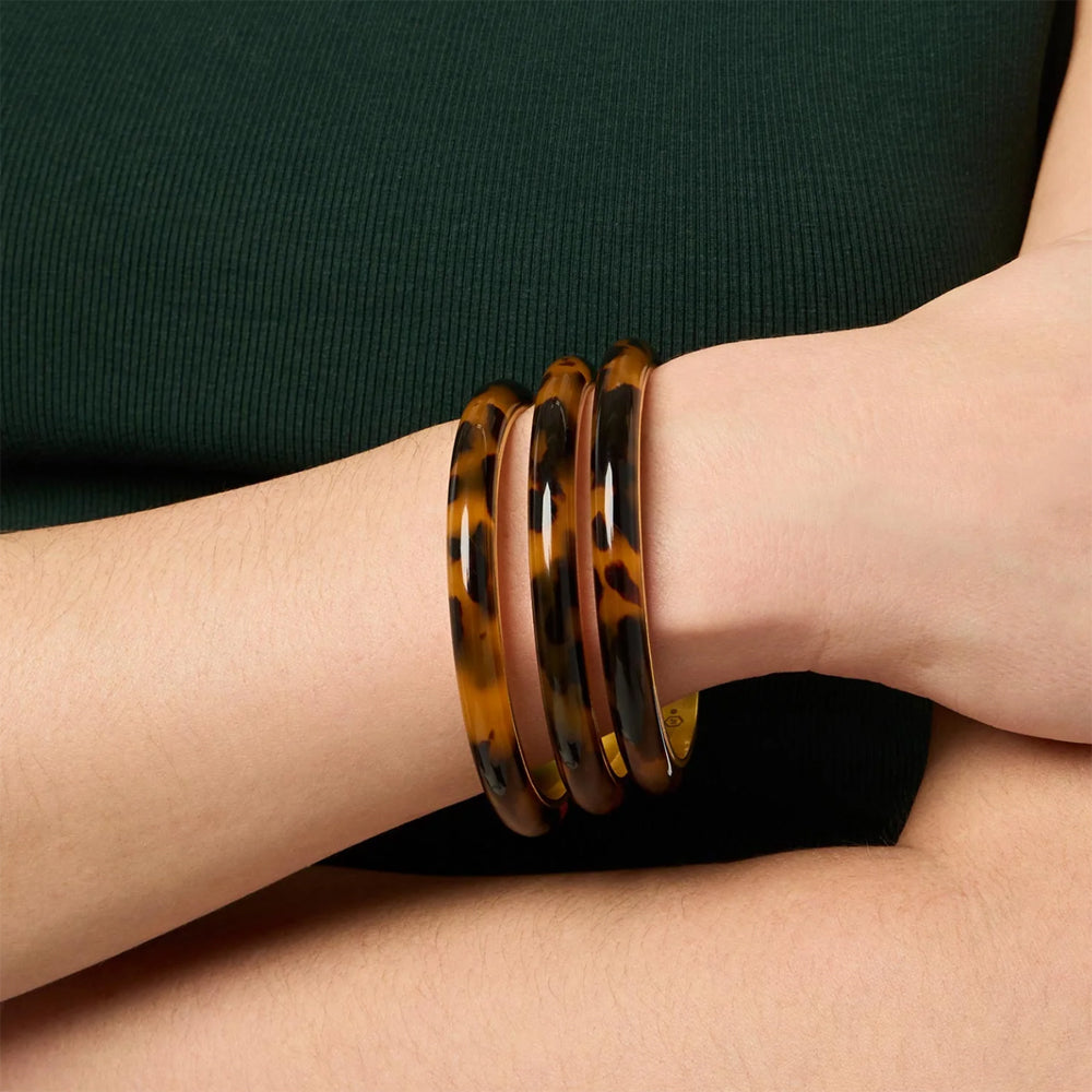 Madison Statement Bangle in Tortoise Shell-Julie Vos-Swag Designer Jewelry
