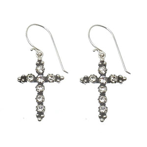 Madonna Cross Hook Earrings-Virgins Saints and Angels-Swag Designer Jewelry