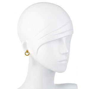 Medium Round Doorknocker Clip Earrings-Vaubel Designs-Swag Designer Jewelry
