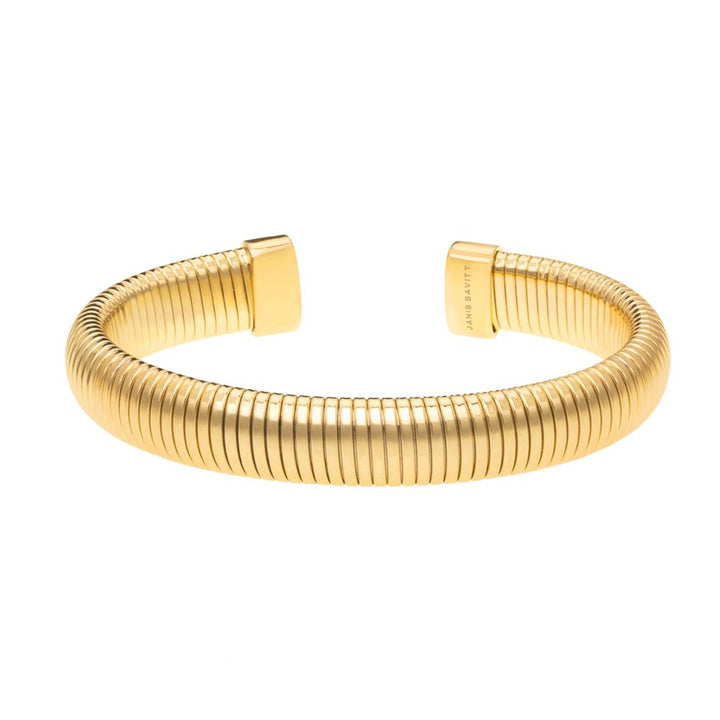 Janis Savitt Medium Single Open Back Cobra Gold Bracelet