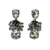 Midnight Lace crystal earrings: Sparkling teardrop & cluster design.